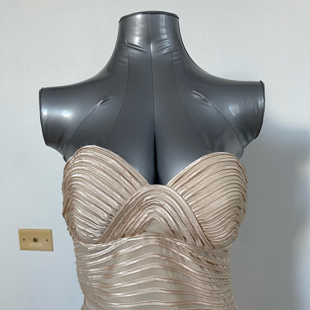 Bebe Beige strapless mini dress - Picture 2 of 5